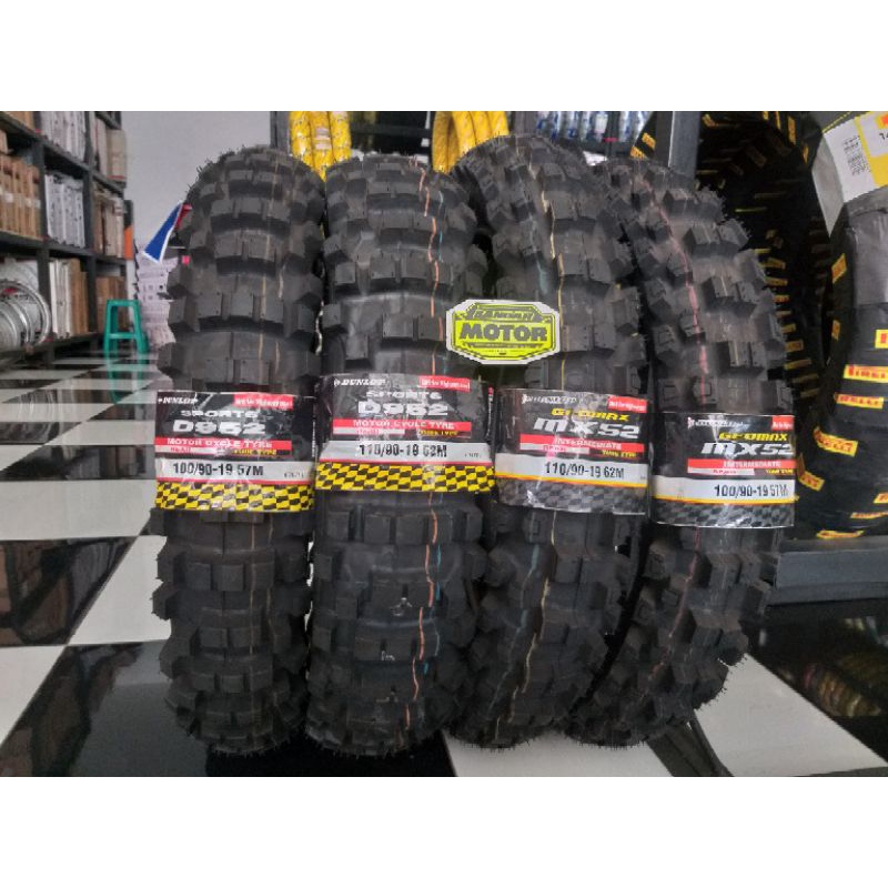 BAN DUNLOP 100/90 19 110/90 19 MX52 D952