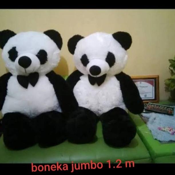 Produk Unggulan] Boneka Panda Super Jumbo 1.2 meter / Boneka Beruang Teddy Bear 120cm