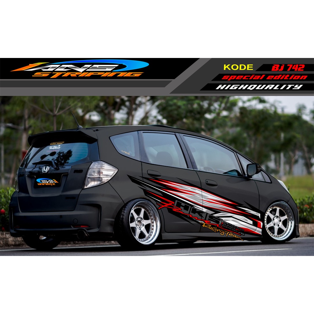 VARIASI STICKER MOBIL HONDA BRIO AGYA JAZZ AVANZA YARIS / DECAL STICKER MOBIL JAZZ / STIKER MOBIL