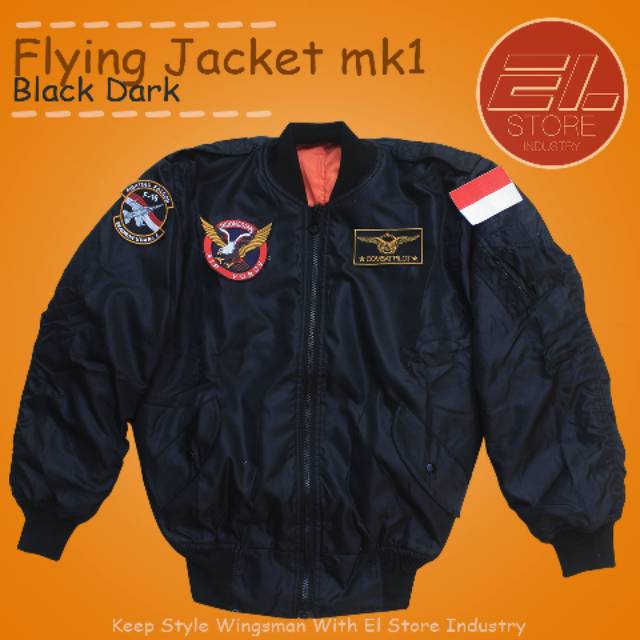 Jaket motor penerbang tempur F-16 indonesia air force edition