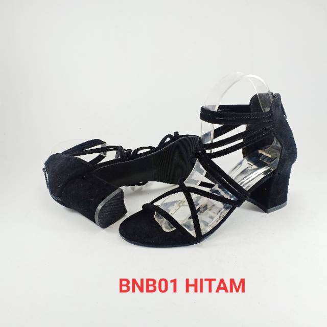 EMYE BNB01 - Sepatu Sandal Heels Gladiator Elegan Lembut Hak Tahu Wanita Terbaru 2021