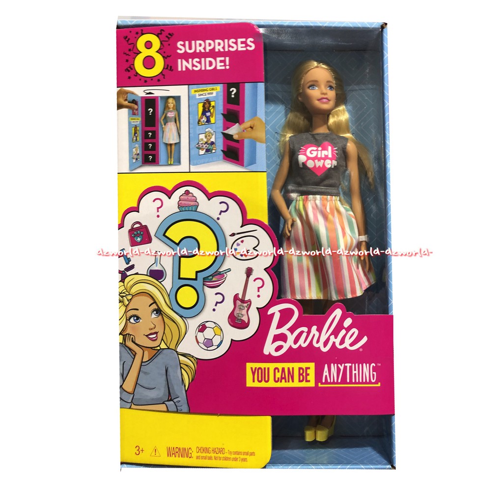 Barbie 8 Surprise Deal Mainan Boneka Barbie Dengan Mainan Surprise