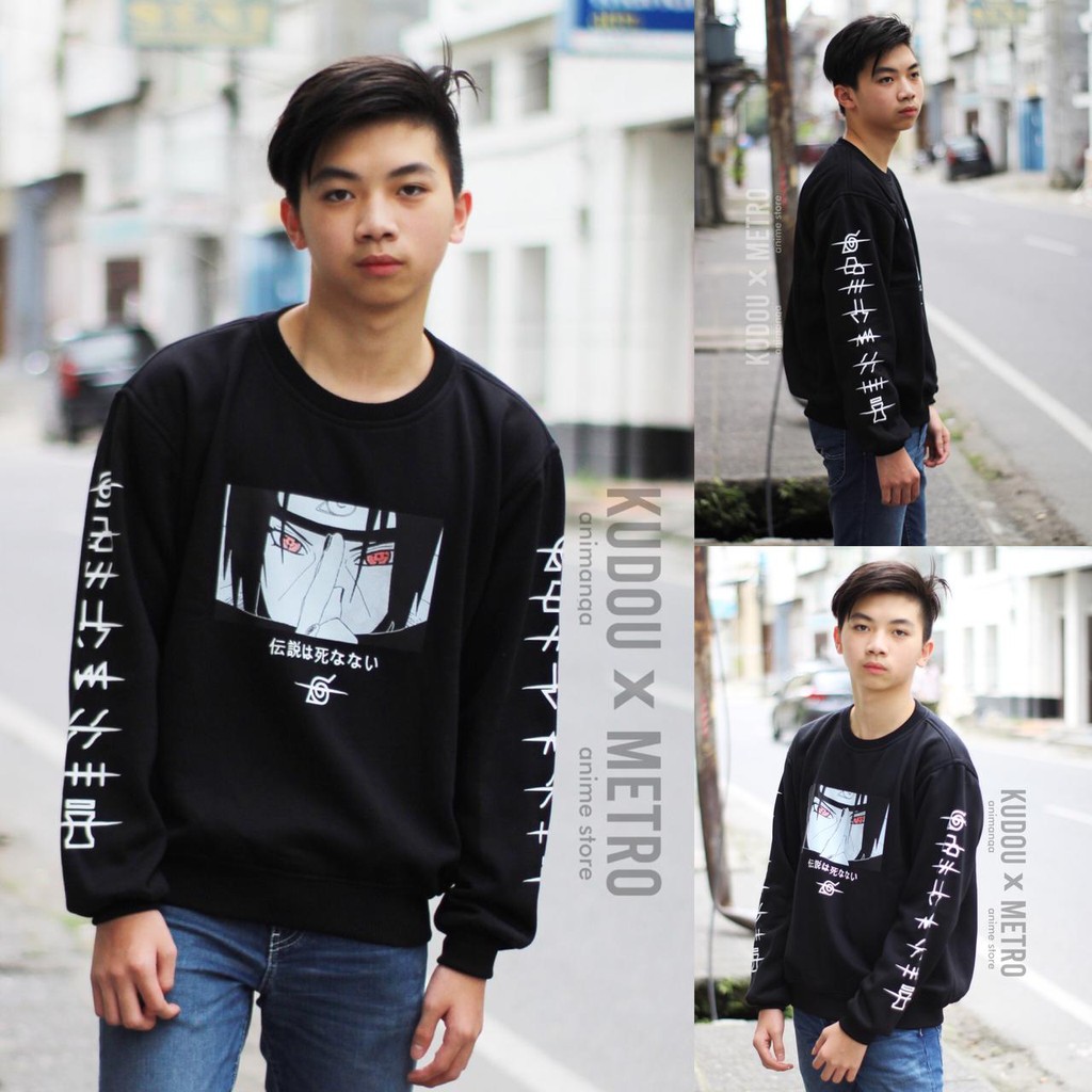 Crewneck Itachi Akatsuki Black