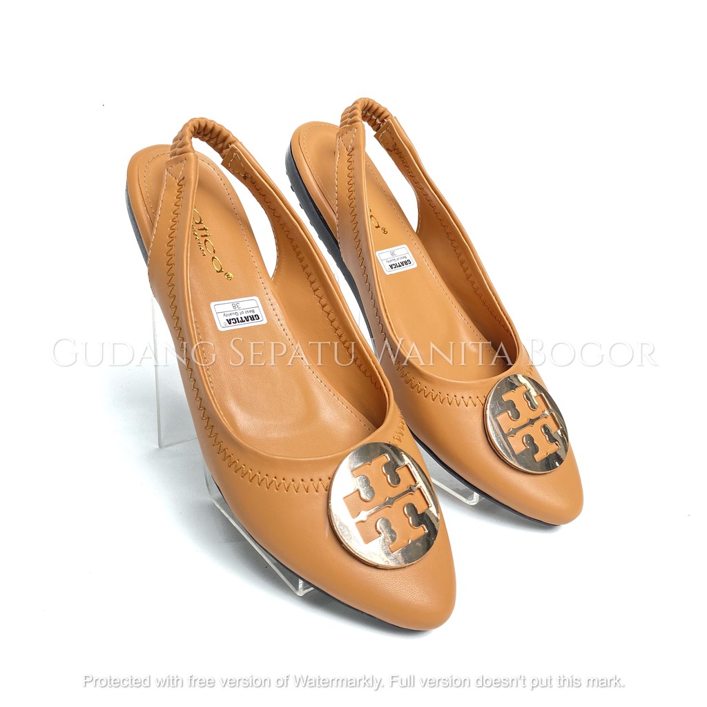 GRATICA Sepatu Kerja Kantoran Santai Wanita Sendal Flat Shoes Minnie Travel Tali Belakang MA 49