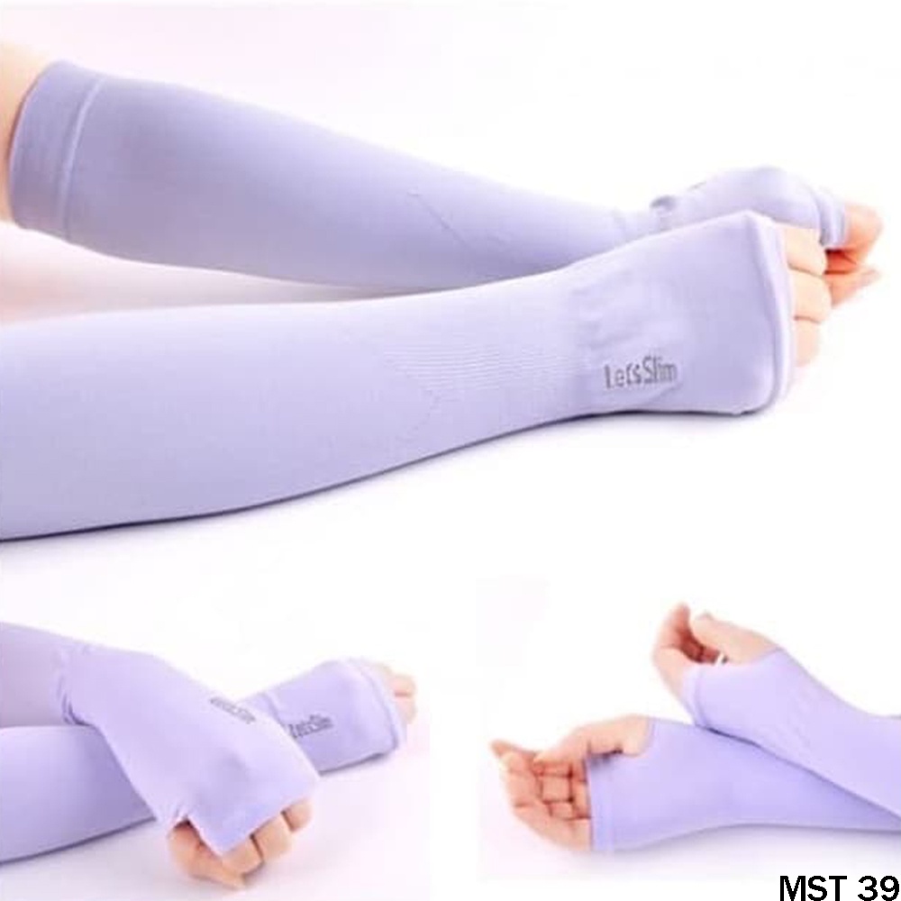 Manset Slim Arm Sleeves Anti UV Handsock Jempol