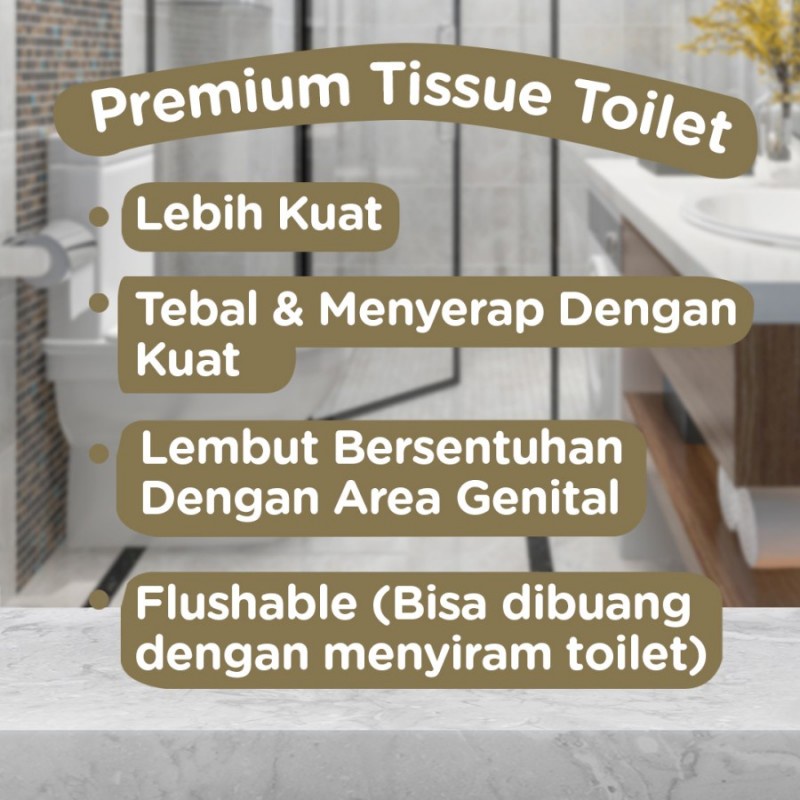 Paseo Royal Classic Tissue Toilet Tisu Gulung Core Emboss - 20 Rolls