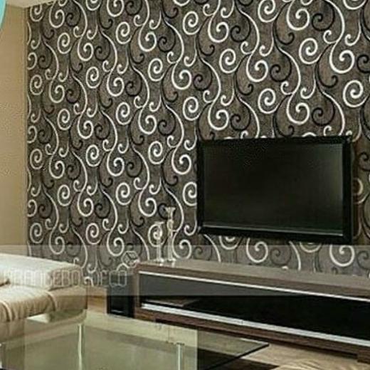 ♬ Wallpaper dinding 3d motif elegant / Wallpaper dinding kamar tidur anak wallstiker batik Ulir On D