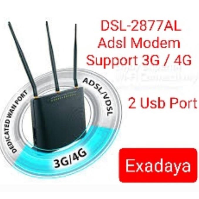 Terbatas Dlink Dsl-2877Al Ac750 Wireless Adsl2 + Modem Router D-Link Dual Band Sale
