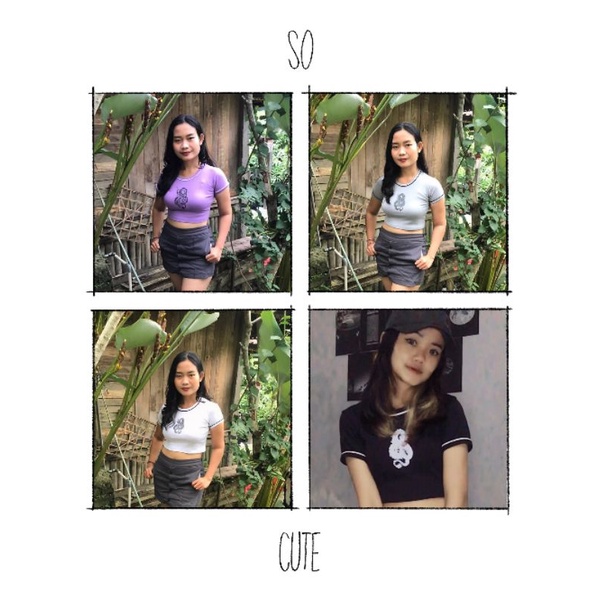 CROP TOP DRAGON | MACAN | KUPU KUPU | SABLON | RIP PREMIUM