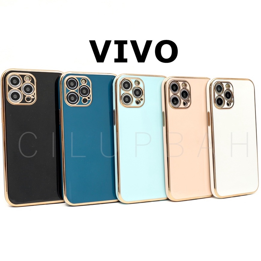 6D Plating List Full Lens Cover Soft Case Vivo Y12 Y15 Y17 Y91 Y93 Y95 Y91C Y20 Y12S Y30 Y50