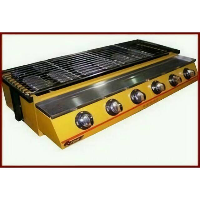 Kompor gas panggang Sosis 6 tungku