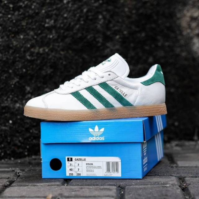 Adidas Gazelle Vintage White Green Original