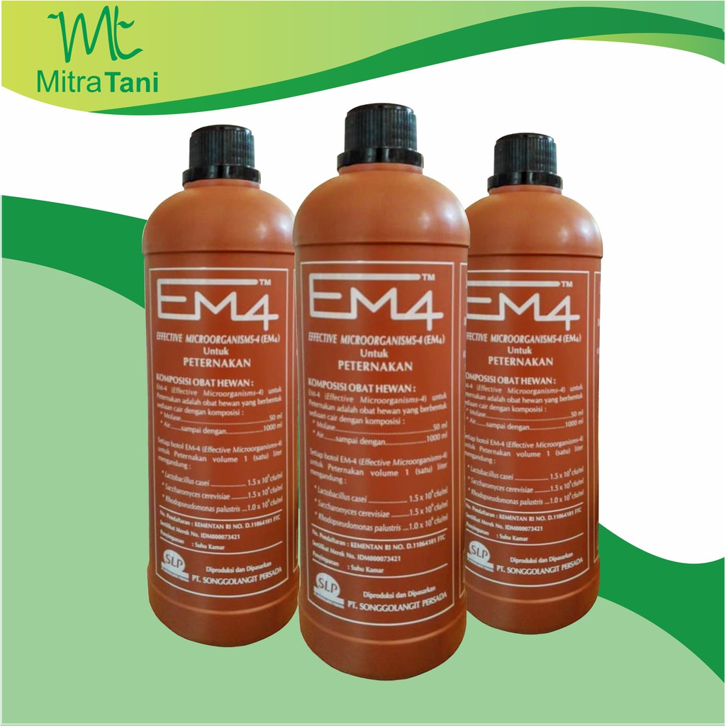 Pupuk Cair EM4 Untuk Peternakan 1L mikro organuisme aktif pakan ternak bibit fermentasi pakan ternak