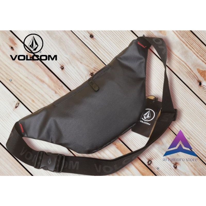 TAS WAISTBAG VOLCOM TAS SELEMPANG VOLCOM TAS VOLCOM WATERPROOF LOGO BESI