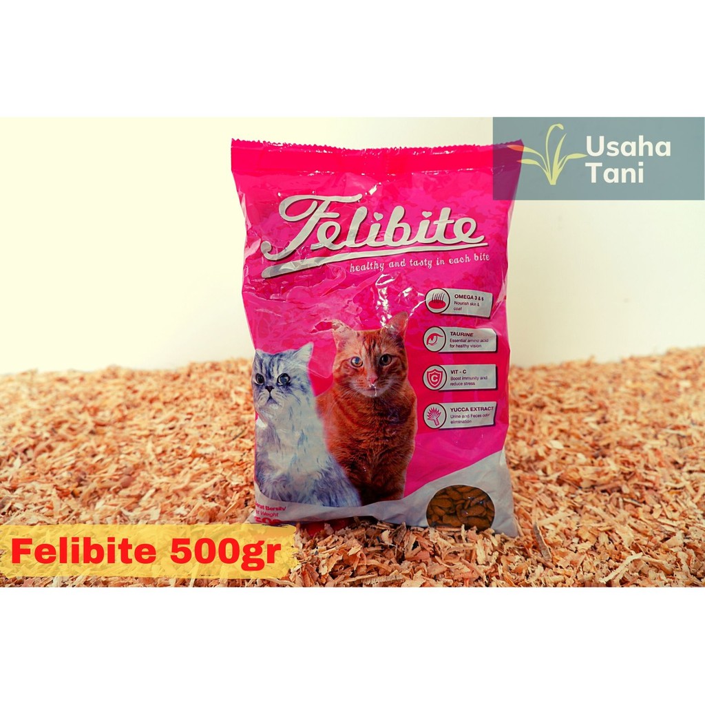 Usaha Tani Bogor - Felibite Makanan Kucing Kering 500gr