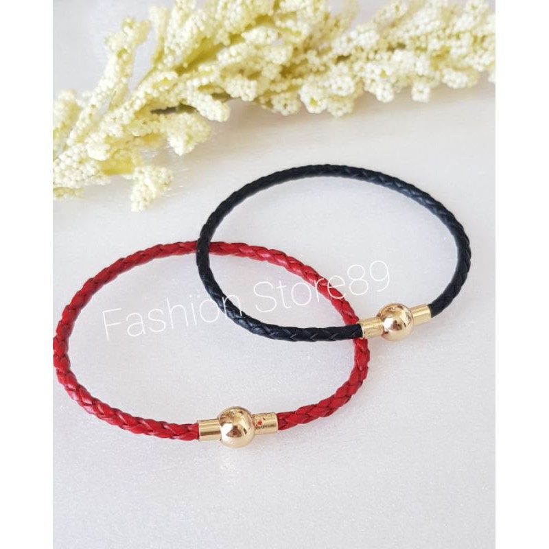 Ready Gelang Magnet kulit gelang kulit charm gelang magnet charm huruf liontin charm