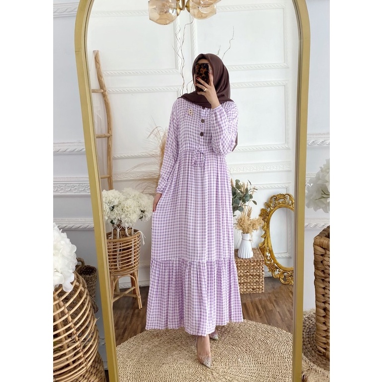 Gamis rayon premium termurah Square Dress Gamis Busui Gamis Katun Rayon Viscose Jumbo XXL LD 110 COD