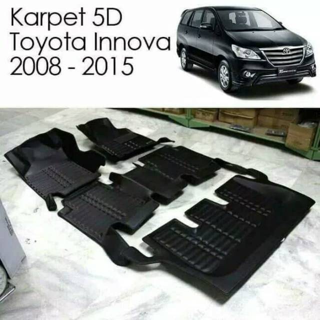 Karpet 5D mobil Innova dan Fortuner