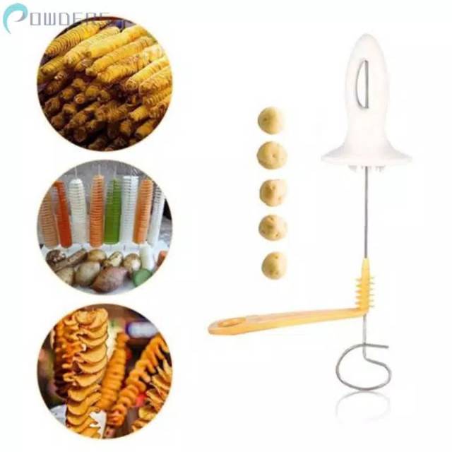 Alat Pemotong Kentang Bentuk Spiral Tornado Potato Spiral Cutter