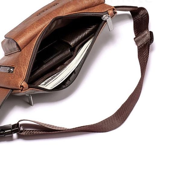 ♪ WEIXIER 9526 Tas Selempang Kulit Pria Anti Air WK-SBY ➴