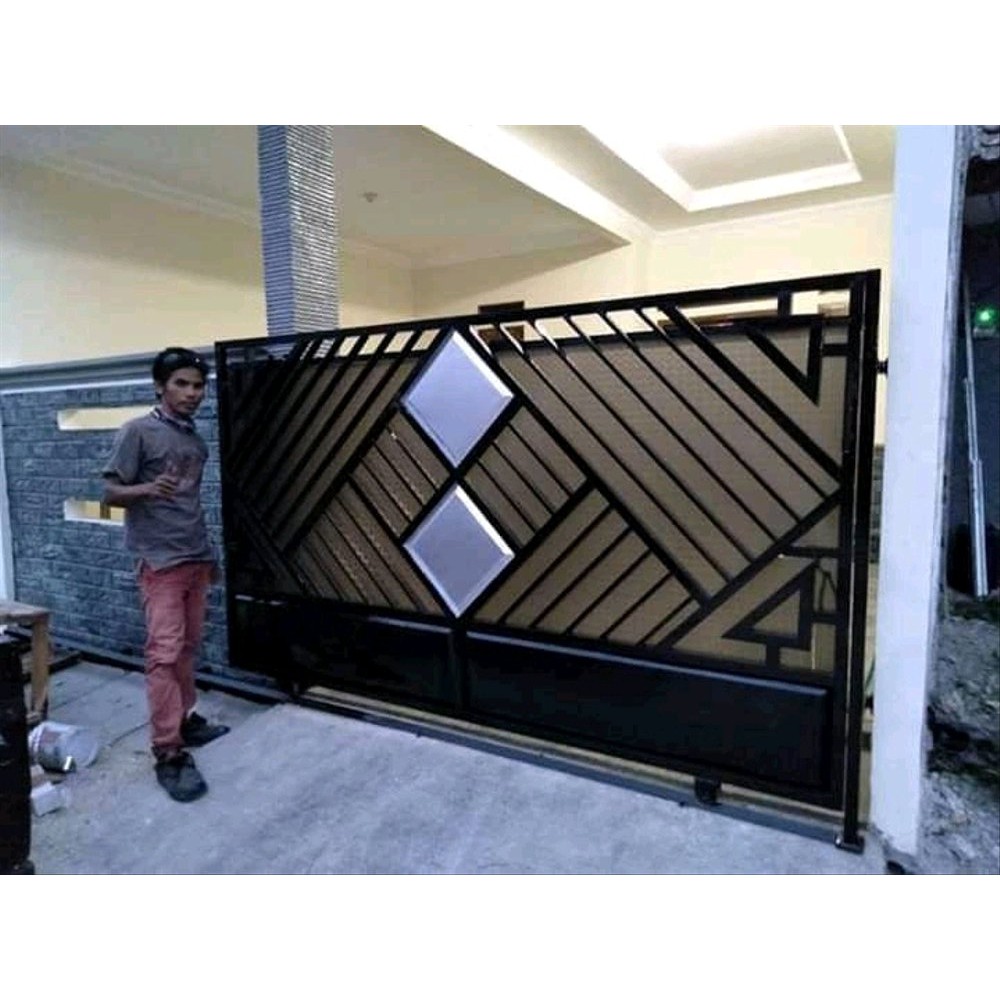 Unik Pintu Dorong Minimalis Pintu Lipat Minimalis Pintu Gerbang Teralis Pengaman Pagar Besi Terlaris Shopee Indonesia