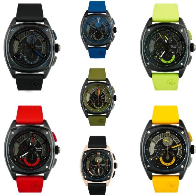 JAM TANGAN PRIA ALEXANDRE CHRISTIE AC 6591 / AC6591 RUBBER ORIGINAL
