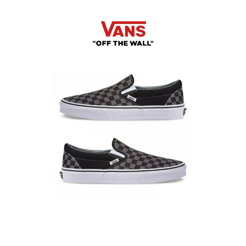 Vans Slip On Checkerboard Pewter Black Original