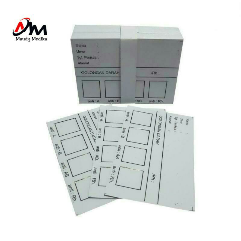 Kartu Golongan Darah / Kartu Cek Golongan Darah