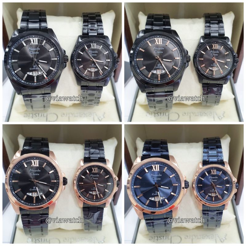 Jam Tangan Couple Alexandre Christie Ac8659 Ac 8659