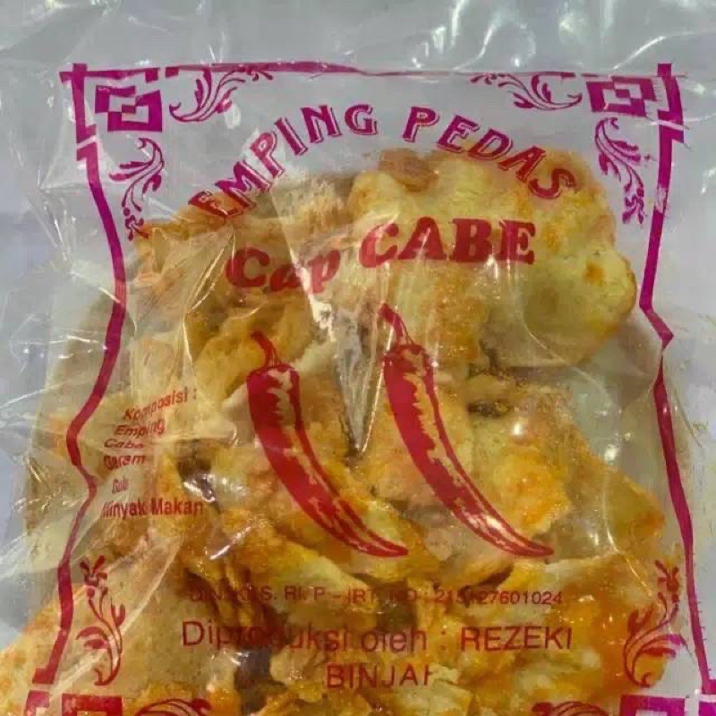 

Emping pedas cap cabe sangat enak, gurih dan lezat