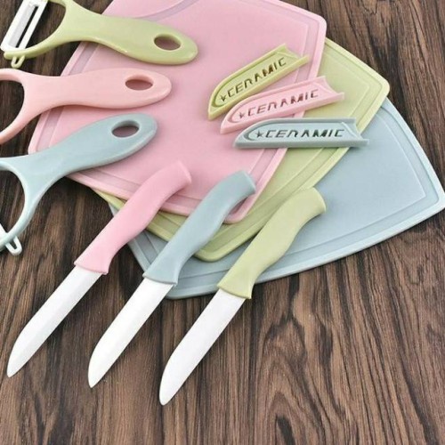 PISAU SET KERAMIK 3 IN 1 SERBAGUNA / PISAU SET CERAMIC MULTIFUNGSI / TALENAN SET KNIFE