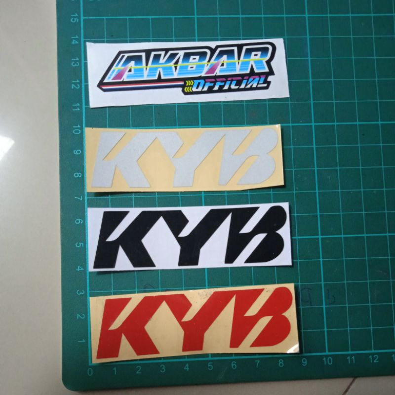 sticker cutting kyb kayaba motor shock