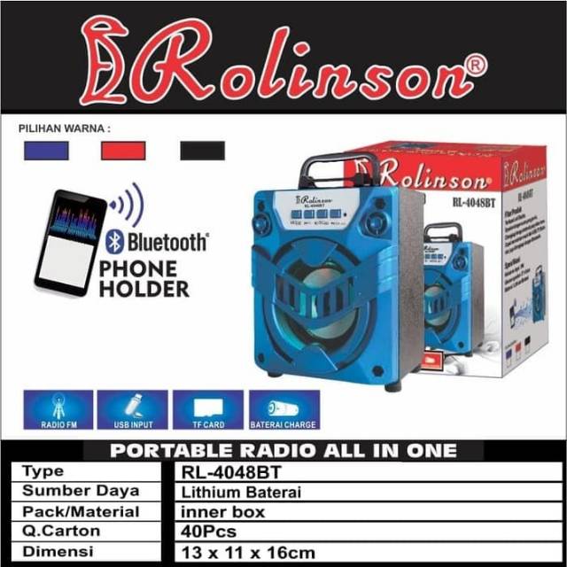 Speaker Bluetooth portable ROLINSON