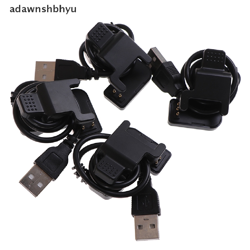 Adawnshbhyu New TW64 68untuk Smart Watch Universal USB Charging Cable Charger Klip Hitam