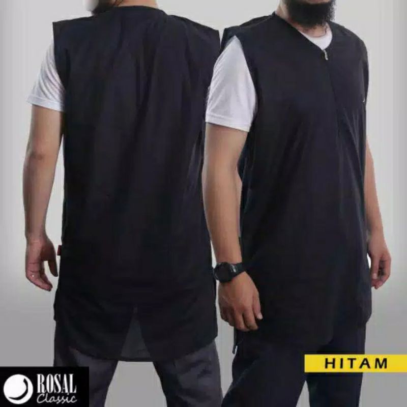 ROSAL CLASSIC clasic rompi sholat shalat solat pakaian muslim pria pelapis baju kaos polos cowok