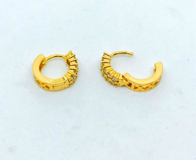 Anting permata //anting wanita //anting lapis emas//anting perhiasan fasion-5