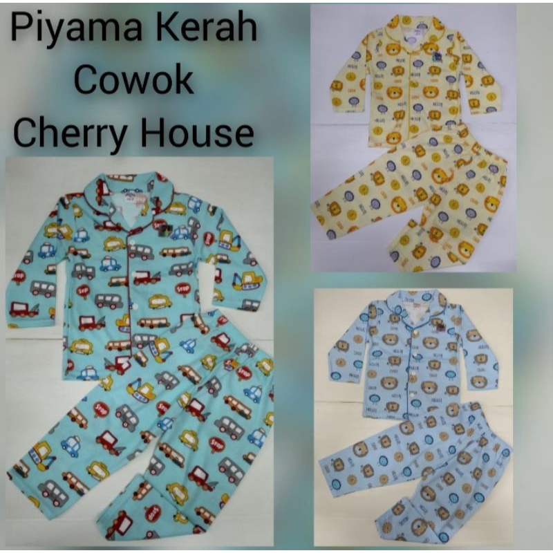 Cherry House Piyama Kerah Anak / Piyama Anak