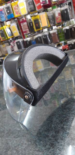 Face shield faseshield kaca mika polycarbonate tebal model helm