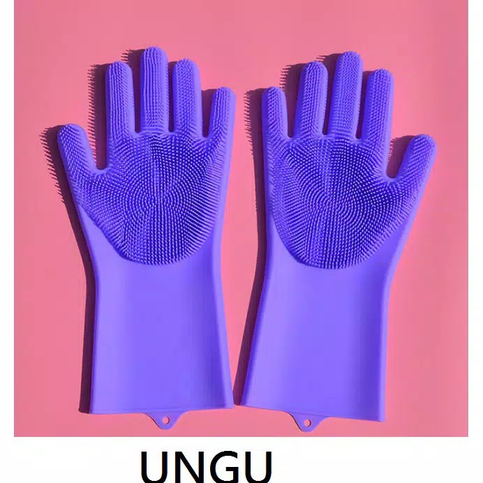 Sarung tangan silikon gloves cuci piring multifungsi