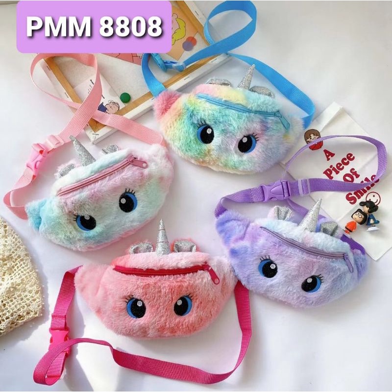 Tas WAISTBAG anak karakter UNICORN / tas pinggang anak karakter lucu