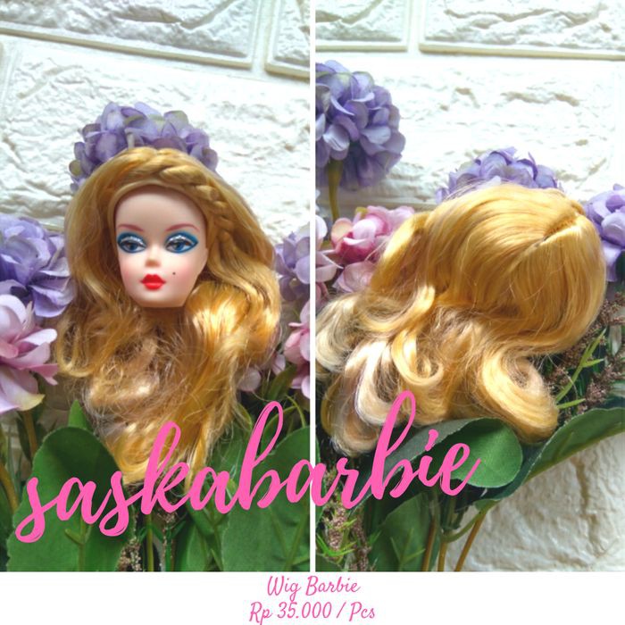 Unik RPB 001 - Wig - Rambut Palsu Barbie - Doll - Boneka - Original Mattel Terlaris
