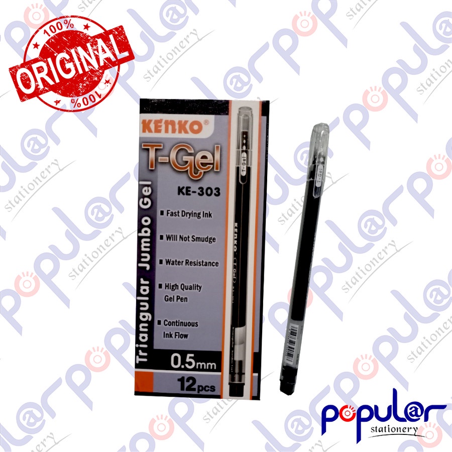 

Ballpoint / Pulpen / Pena Kenko Gel T-Gel KE-303 0.5MM
