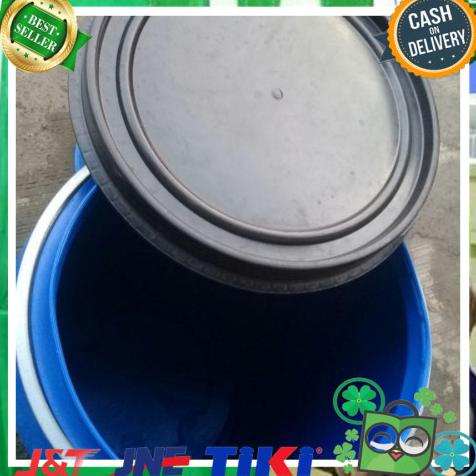 Drum Tong Plastik 200 Liter Tutup Lebar / Tong Air / Drum Tong Sampah