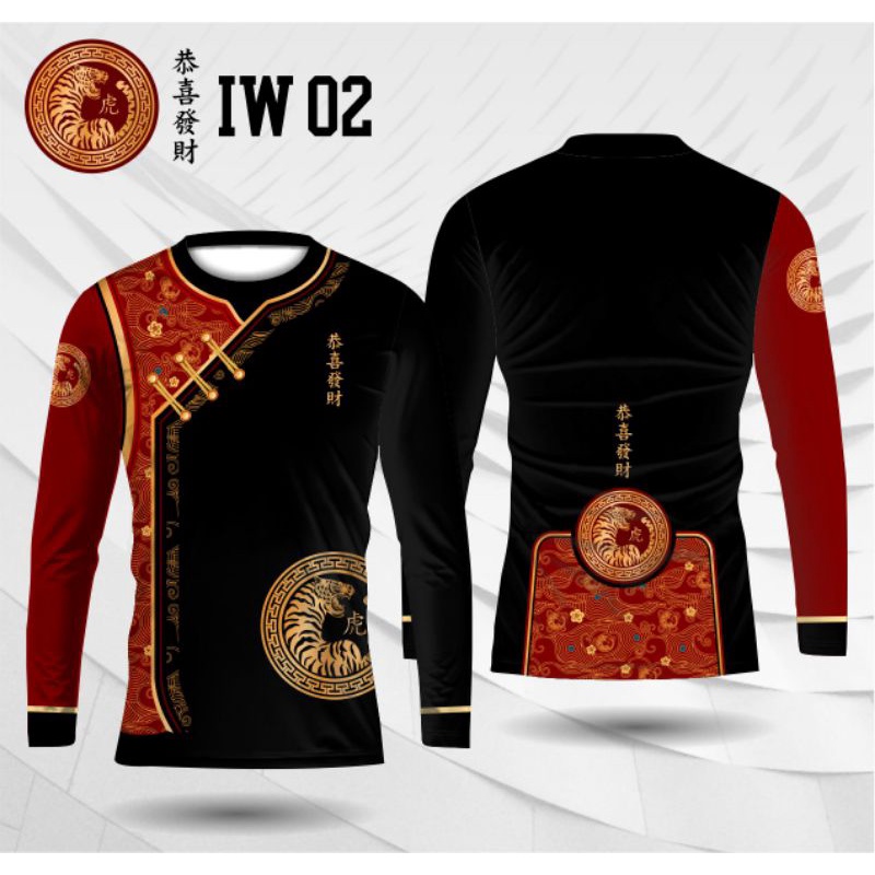 baju kaos imlek wanita jersey imlek 2022 lengan panjang