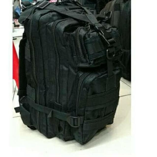 0PE Promo Murah Tas Ransel Army Libanon 3P Hitam / Tas Tactical Militer Polisi Brimob (Terbatas)Sto