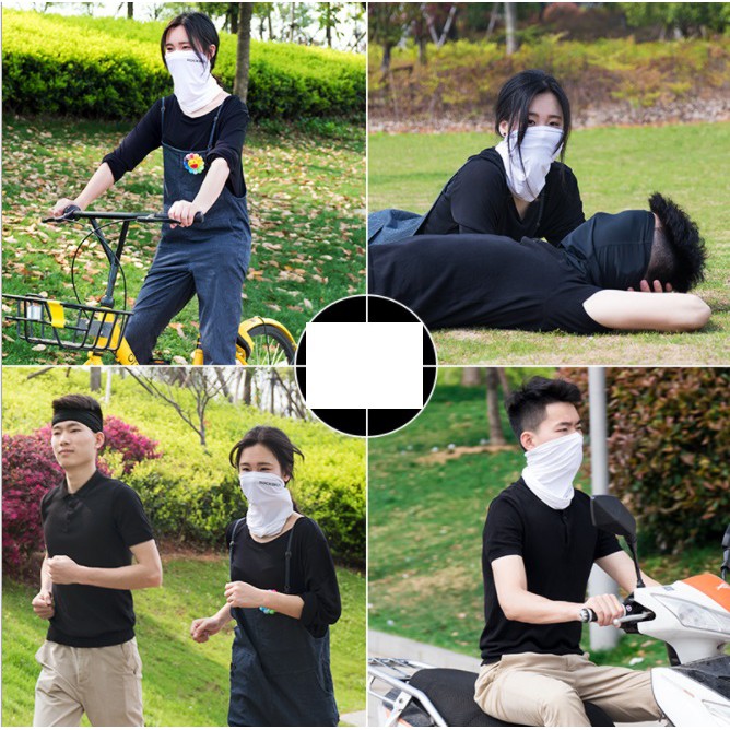 Rockbros Face Mask Scarf Bandana Ice - Masker Sport Sepeda - HFM001