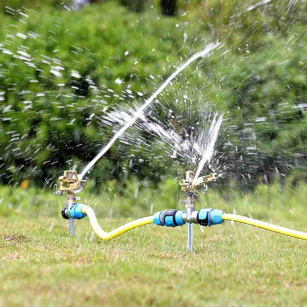 Solighter Garden Sprinkler Taman Rumah 360putar Selang Penyiraman Otomatis Rumput