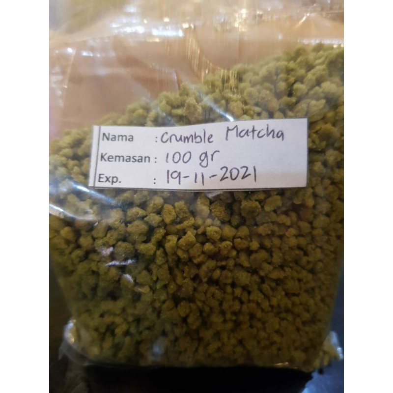 

crumble greentea | matcha crumble kemasan 100g