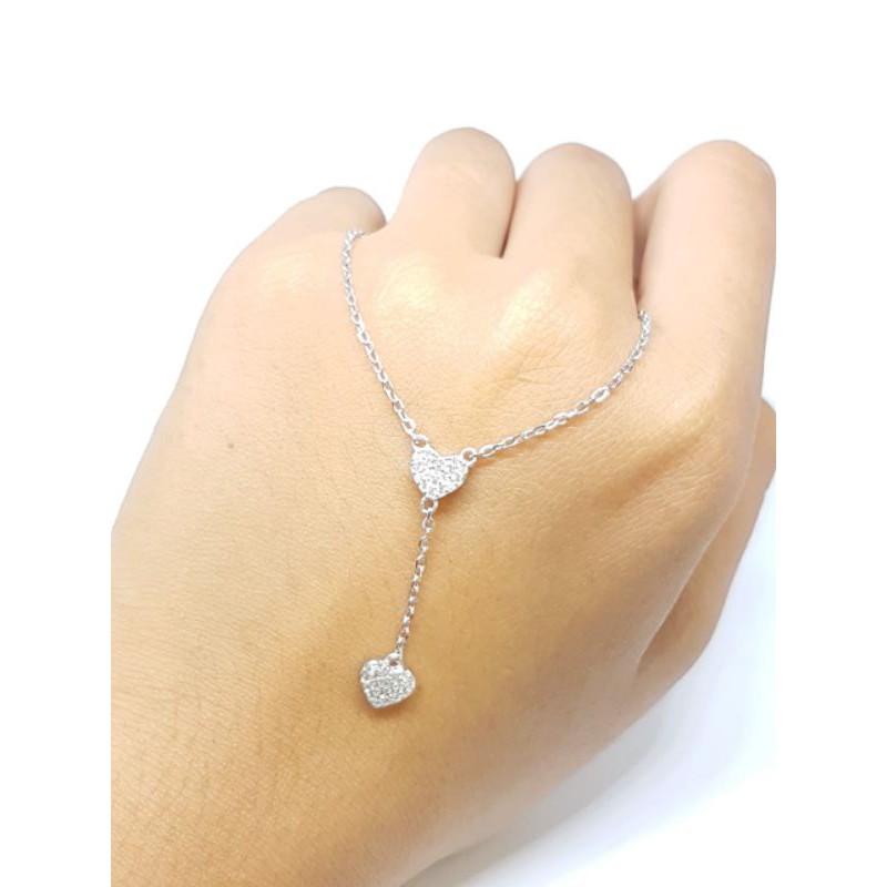 Kalung choker love bandul love