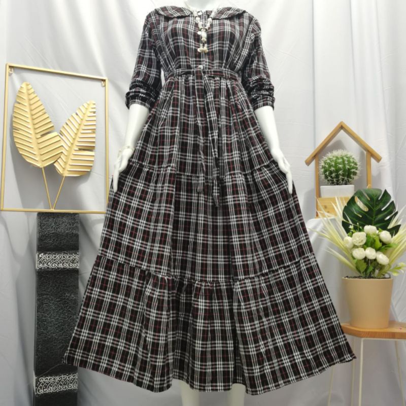GAMIS FLANEL KOTAK